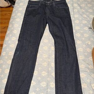 AG Adriano Goldschmied Men’s Dark Indigo Straight Jeans